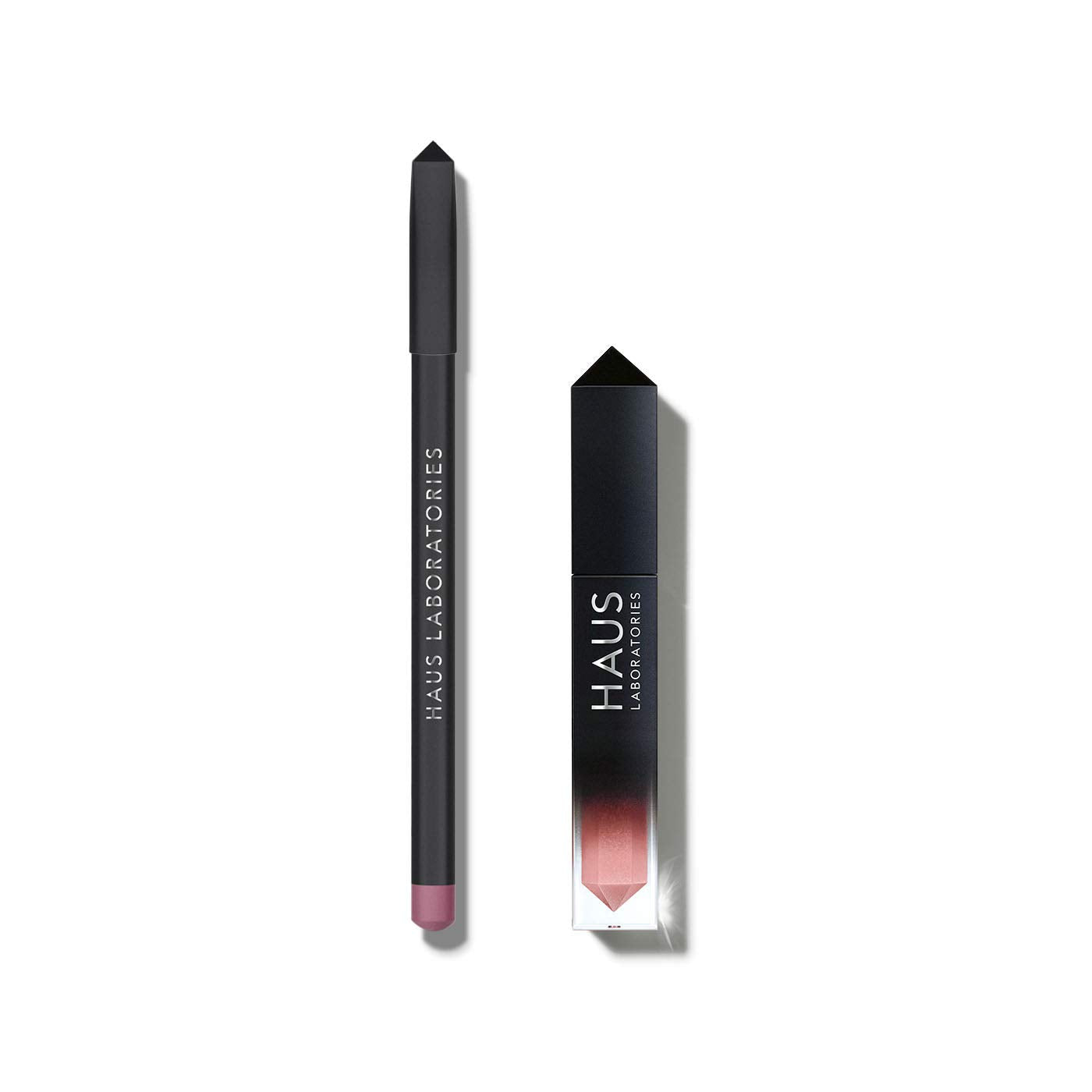 HAUS LABORATORIES by Lady Gaga LIP SYNC SET | 6 Vibrant Colors Lip Gloss & Lip Liner Duo | Long-Lasting Matte & Shine Finish | Vegan & Cruelty-Free | 2-Piece Value Set
