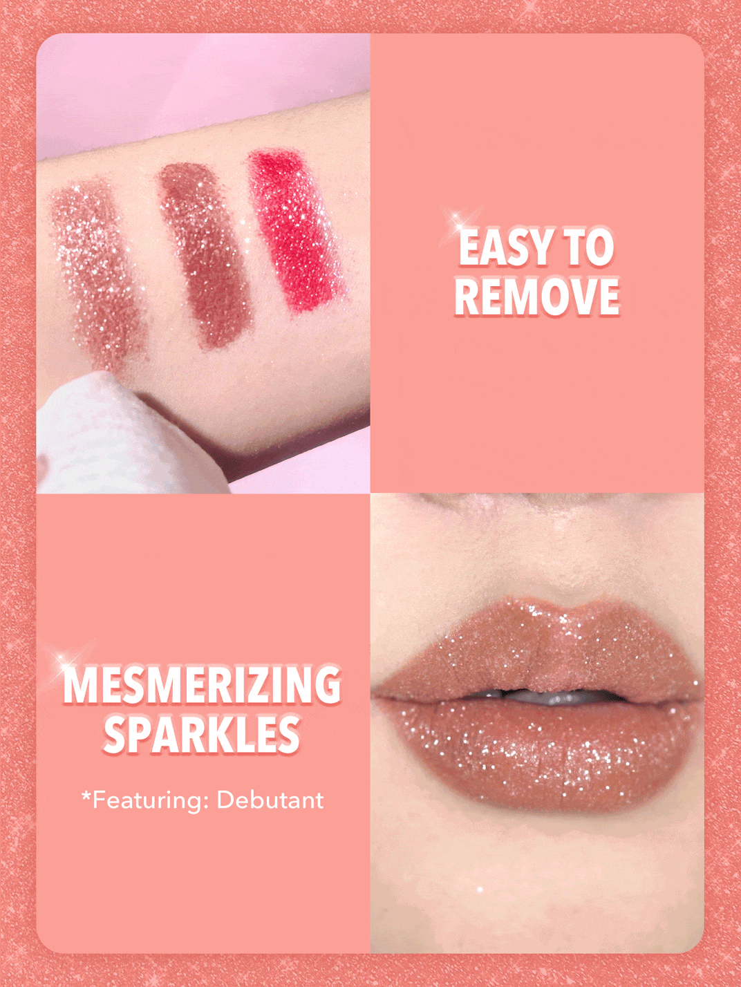 SHEGLAM Lip Dazzler Glitter Kit - Long-Lasting Non-Sticky Glitter Lip Gloss for a Dazzling Look - Perfect for Parties, Birthdays, and Winter Glam!