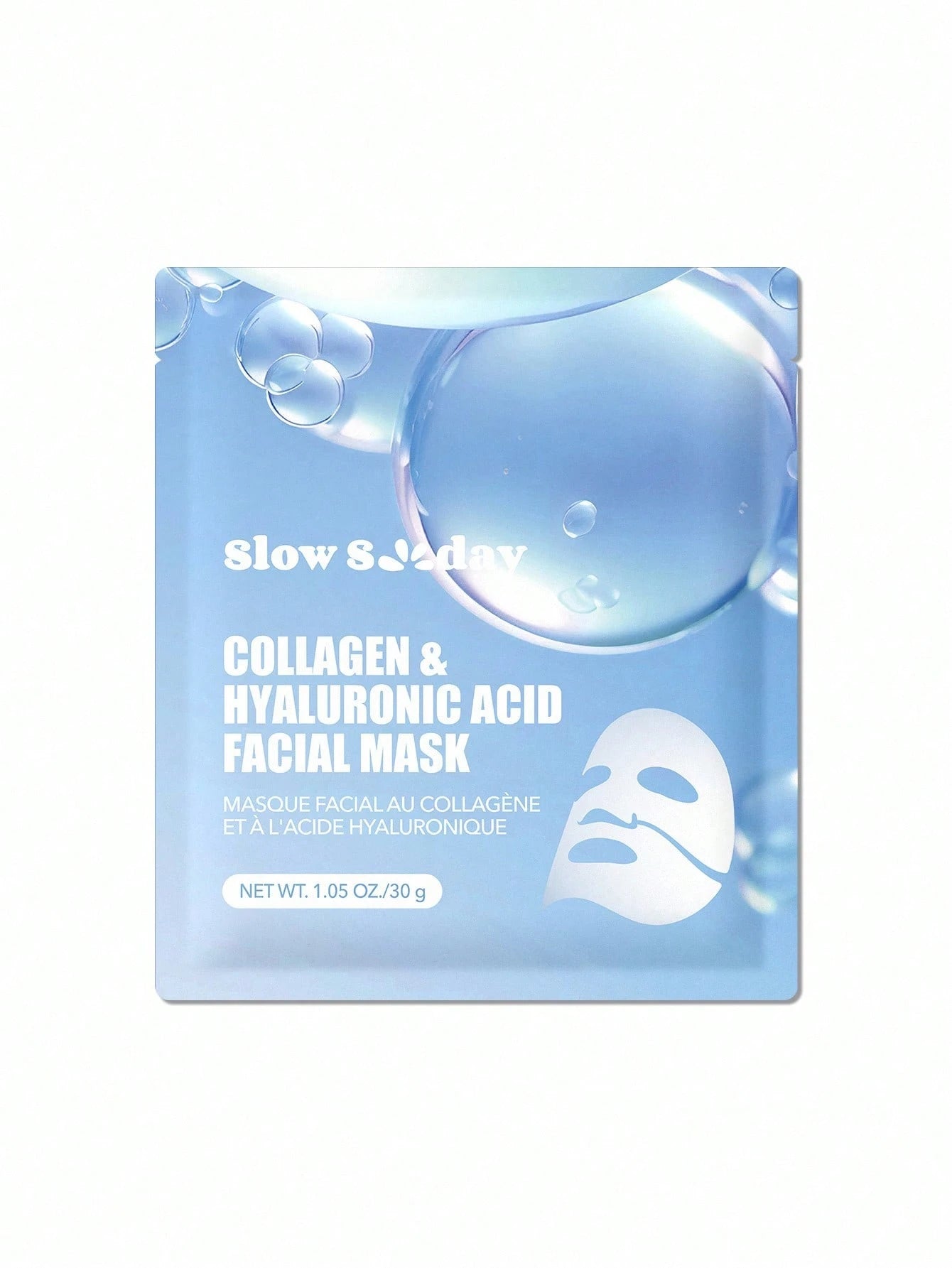 Revitalize Your Skin with Slowsunday Collagen & Hyaluronic Acid Facial Mask - Deep Moisturizing Korean Jelly Mask for Elasticity & Smoothness - Perfect Holiday Gift for Thanksgiving, Christmas & New Year