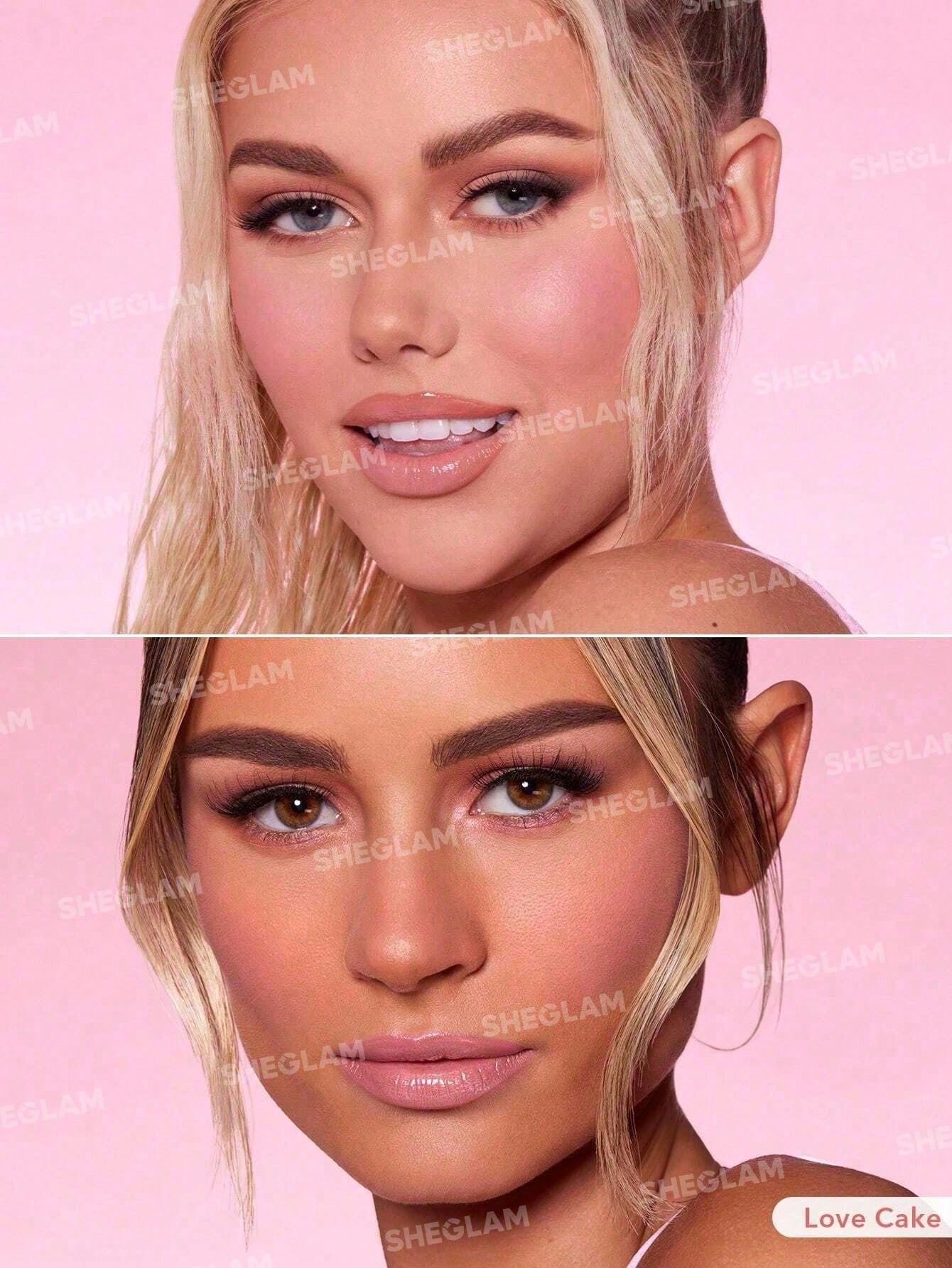 SHEGLAM Color Bloom Liquid Blush - Long Lasting Matte Gel Cream Blush in Love Cake - Highly Pigmented, Lightweight, Perfect for Winter and Y2K Fashion - Ideal Gift for Birthday and Christmas