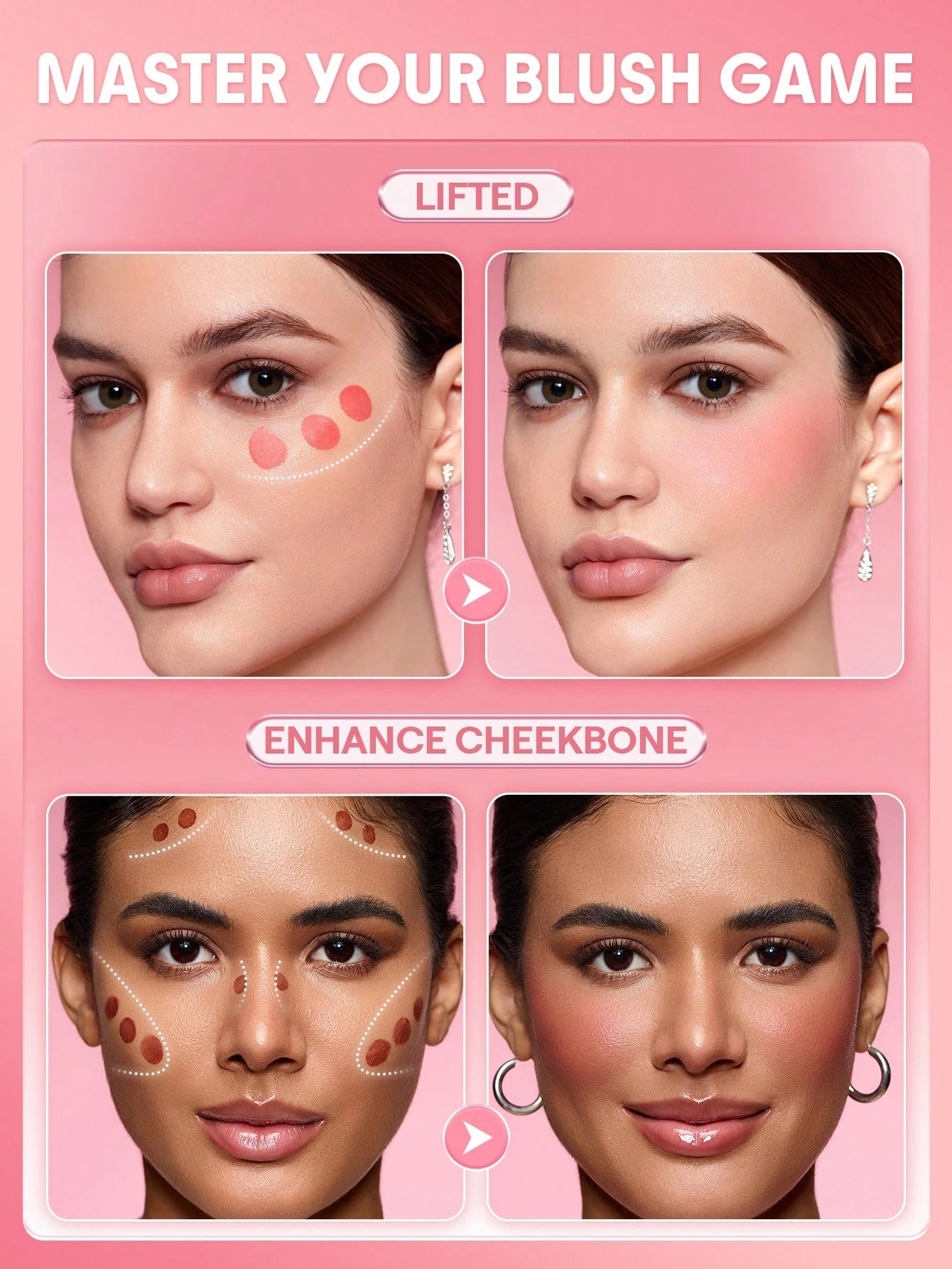 SHEGLAM Color Bloom Liquid Blush - Long Lasting Matte Gel Cream Blush in Love Cake - Highly Pigmented, Lightweight, Perfect for Winter and Y2K Fashion - Ideal Gift for Birthday and Christmas