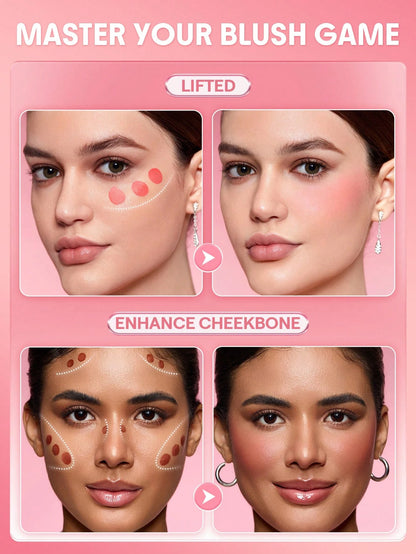 SHEGLAM Color Bloom Liquid Blush - Long Lasting Matte Gel Cream Blush in Love Cake - Highly Pigmented, Lightweight, Perfect for Winter and Y2K Fashion - Ideal Gift for Birthday and Christmas