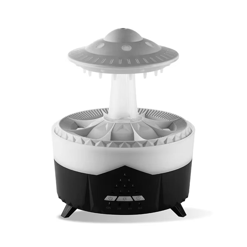 Rain Cloud Humidifier with Remote - Magical Raindrop Diffuser & Mushroom Air Humidifier with Soothing Rain Lamp