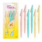 Tinkle Dermaplaning Tool 6-Pack - Effortless Peach Fuzz & Eyebrow Trimming for Women, Safe & Easy Gift Idea!