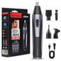 Rechargeable Waterproof Nose Hair Trimmer & Eyebrow Beard Groomer for Men